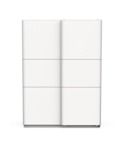 Armadio ante scorrevoli "ghost" bianco 148x59x203 cm